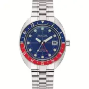 Bulova Oceanographer 'Devil Diver' Men's Watch - Orange Dial, Stainless Steel Br