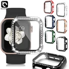 Fr Apple Watch Series 7 6 5 40/41/44/45mm Full Screen Protector Bling Case Cover