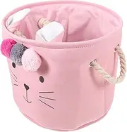Cute Baby Girl Laundry Basket Storage Box for Toys Clothes Fabric Wash Basket Large Stylish
