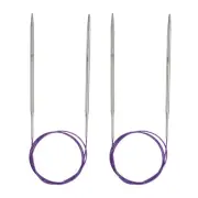 2pcs 39.37" Circular Knitting Needles US 7/4.5mm Needles 5.91"