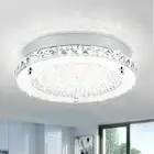 Crystal Ceiling Light Fixture Flush Mount Modern LED Ceiling Lights for Bathr...