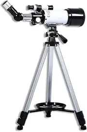 Beginners' Astronomical Reflector Telescope for Kids Adult, 70mmSky Telescope Space Monocular with Adjustable Tripod Finder 2 Eyep