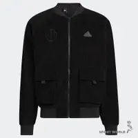 在飛比找ETMall東森購物網優惠-Adidas 男 外套 燈芯絨 口袋 刷毛 棉 黑 HR44