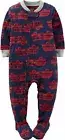 Carter's Boys Fleece Footed Blanket Sleeper NWT 12 Months Fire Engines
