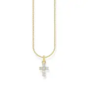 THOMAS SABO Cross pendant necklace with white zirconia