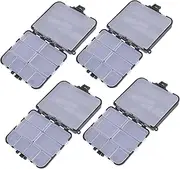 NOLITOY 4pcs Fishing Bait Storage Boxes Durable Outdoor Fishing Supplies Compact Design for Easy Tackle Organization for Backpack Vest Storage