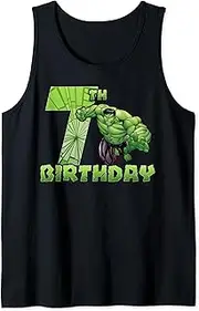 [Marvel] Avengers Hulk Smash 7th Birthday Tank Top
