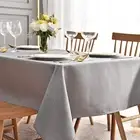 Jacquard Table Cloth Waving Pattern Water Proof Free Heavy Weight Soft Tablec...