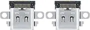 Dwellia 2 Packs Replacement USB Type-C SYNC Charging Port Switch Charger Connector for Nintendo Switch Console