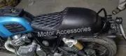 Fit For Royal Enfield Continental GT Interceptor Faux Leather Blk Touring Seat