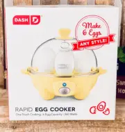NWT in Box DASH Yellow 6 Egg Capacity Electric Rapid Hard Boiled Egg Cooker