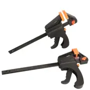 Quick Woodworking Clip Bar Clamp F-Style Grip Quick Ratchet Release Squeeze Tools