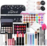 Makeup Kit for Women Full Kit All in One Makeup Kit Multipurpose Makeup Kit Makeup Brush Set Eyeshadow Palette Lip Gloss Set Makeup Bag Eyebrow Pencil Mascara and Face Makeup KIT005