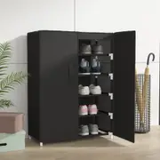 vidaXL Shoe Cabinet Black 60x28x90 cm Fabric