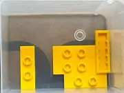 LEGO Parts - Bright Light Orange Plate 1 x 3 w Double Jumper - No 34103 - QTY 5