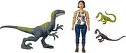 Mattel - Jurassic World Human & Dino Bundle Sammy, Velociraptor & Compy's