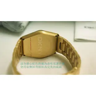 DKNY全新不鏽鋼金貴氣高級個性男錶~瑕疵特賣
