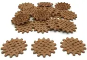 Lego 50 New Medium Nougat Bricks Modified 1 x 1 x 2/3 Pieces