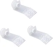 Ipetboom 3pcs Turtle Basking Platform Floating Pier Acrylic Material Easy to Clean Suction Cups s Size
