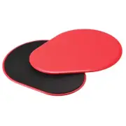 Exercise Core Sliders, 230x180x7mm Glider Discs Dual Sided, Red