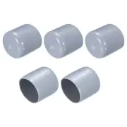 5pcs Rubber End Caps 30mm Round Bolt Cap Screw Thread Protectors Grey