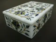 6'' x 4''Bangle Box Marble Trinket Box Wedding Anniversary Gift Mother Of Pearl