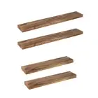 Levede 2 Pcs Floating Shelves Wall Mounted Storage Wood Display Shelf 61cm/90cm