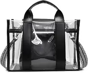 [AZIDWERYQ] Clear Tote Bag for Women – Large Transparent Purse with Detachable Shoulder Strap & Inner Zipper Pouch – Stadium-Approved for Concerts, Sports, Work, Beach