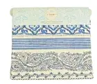 Dena Home Paisley Table Runner 14X70" Reversible Navy Blue 100% Cotton