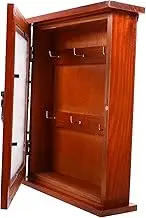 LALADEFIEE Wall Mounted Wooden Key Holder Vintage Decorative Key Cupboard Ample Storage Stylish Entryway Organizer Design for Home and Office