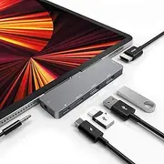 USB C HUB for iPad Pro, Adapter for iPad Air, iPad Pro Hub Docking Station with 4K HDMI,3.5mm Headphone Jack,2 USB3.0 Ports,USB C PD Charging&Data, for iPad mini M4 M2 11 12.9 13 inch Accessories