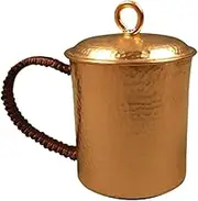 Fenteer Water Mug 500ml Handmade Copper Cup for Tea House Coffee Shop Home Office