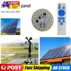 Circular Solar Lamp Board 12W Remote Control LED Round Panel for Ceiling Lights