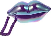 SHOWERORO Retro Flip Phone Mouth Telephone Charming Liplandline Decor for Home Office