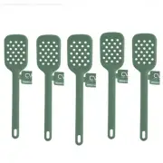5 Silicone Slotted Turners 12” Kitchen Tools Set Durable Up To 400°F Safe Green