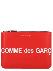 [Comme Des GarçOns Wallet] Comme Des GarçOns Wallet-Huge Logo Portafogli Rosso-Donna OS