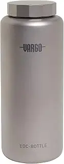 Vargo Titanium EDC Bottle | 1 Liter (34 oz.) Ultralight Titanium Water Bottle 100% Biocompatible for Fresh Tasting Water – Model T-462