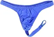 TAIKMD Men's Breathable T-Back Thong Low Rise O-Ring Bulge Pouch String Brief Bikini Micro Mini G-String Thongs Panties