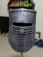 Medieval SCA LARP Black Knight Monty Python Armor Helmet /Cosplay Costume/ LARP