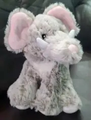 Wags & Purrs 7" Grey Poseable Elephant Dog Toy w/Squeaker Kellytoy PT900E New