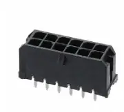 Pack of 4 0430451229 Connector Header Through Hole 12 position 0.118" (3.00...