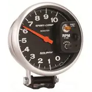 Autometer Sport-Comp Tachometer Pedestal Mount With Shift Light - 10,000 RPM, 5 Inch, AU3903