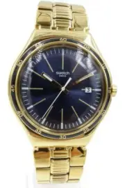 New Watch Irony Big Classic Bullet Steel Gold Men Date Watch YWG403G $195