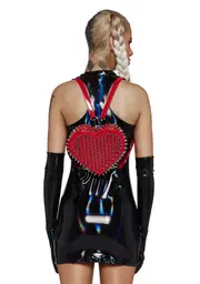 [Club Exx] Reckless Devotion Studded Backpack - Red