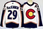 Custom Men Nathan MacKinnon Avalanche White Jersey All Stitched