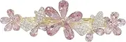 Austrian Crystal Bridal Hair Barrettes, Rhinestones Vintage Hair Clips, Sparkly Glitter Crystal Hairgrip Wedding Hair Headwear Accessories for Women Girls