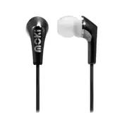 Moki Metallics ACC-HPMLC Wired In-Ear Headphones - Black 3.5mm Jack [ACC-HPMLCK]