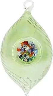 [Glass Of Venice] Murano Glass Christmas Ornament - Millefiori Green