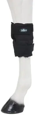 Miniature Horse Ice Therapy Knee-Hock Wrap - Black - Sold as One