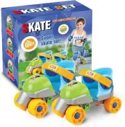 Liberty Imports Grow-with-Me Easy Training Adjustable Rollerskates (Green)